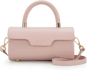 Milan Chiva Small Bags for Women Designer Mini Top Handle Purse Cute Handbags Barrel Shape Purse