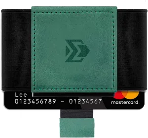 Minimalist Slim Elastic Wallet - Small Front Pocket Credit Card Holder for Men & Women Holds Up to 12 Card & Cash