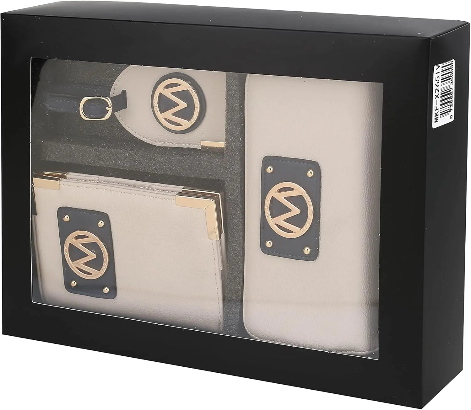 MKF Collection Women's Travel Gift 3 Piece Set - Wristlet Wallet -Passport Holder - Luggage Name Hang Tag by Mia K