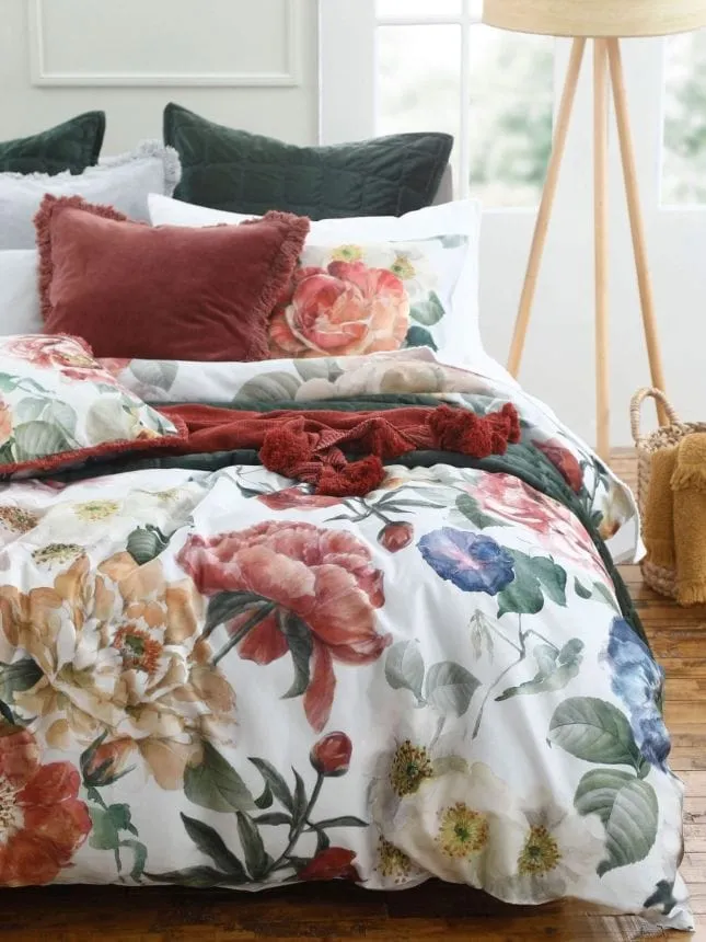 M.M Linen Multi Blooming Duvet Cover Set