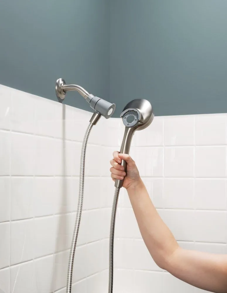 Moen 26100SRN Engage Magnetix 3.5-Inch Six-Function Handheld Showerhead with Magnetic Docking System, Spot Resist Brushed Nickel