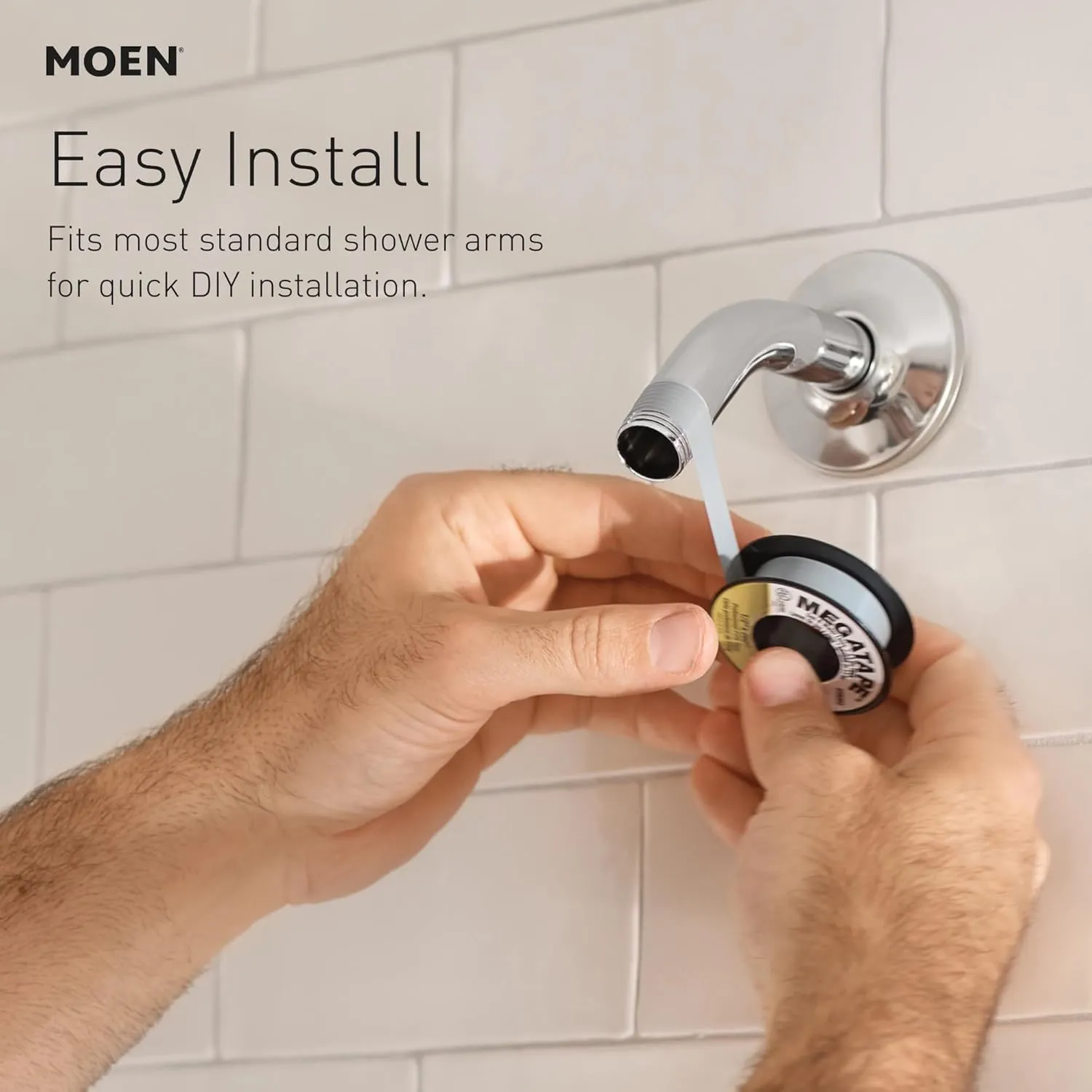 Moen 26100SRN Engage Magnetix 3.5-Inch Six-Function Handheld Showerhead with Magnetic Docking System, Spot Resist Brushed Nickel