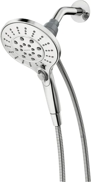 MOEN 26112 Engage Magnetix Six-Function 5.5-Inch Handheld Showerhead with Magnetic Docking System, Chrome