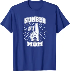 Mom Number 1 Blue NHL Licensed T-Shirt