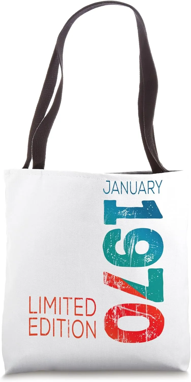 Month Of January 1970 Year 1970 Retro 1970 Vintage 1970 Tote Bag