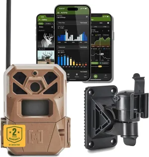 Moultrie Edge 2 Cellular Trail Camera - Auto Connect Nationwide 4G LTE - On Demand 36MP Photo - 1080P Video with HD Audio - 100 Ft Detection Range - Low Glow Flash
