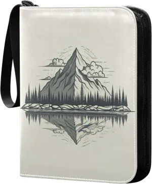 Mountain Card Binder 4 Pockets, 400 Pockets Trading Card Binder Removable Card Albums Card Holder for Games, Sports, Football, Baseball Cards