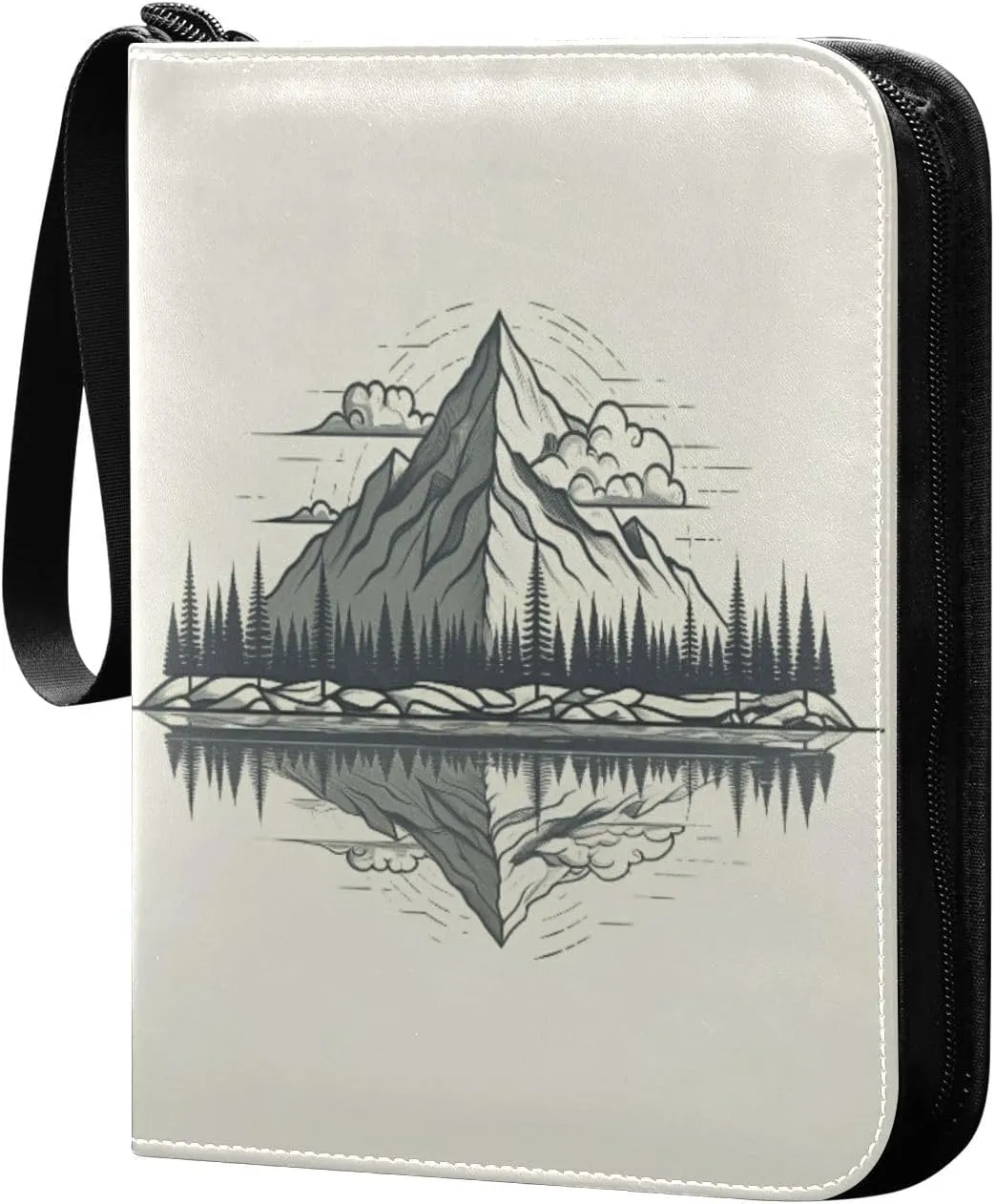 Mountain Card Binder 4 Pockets, 400 Pockets Trading Card Binder Removable Card Albums Card Holder for Games, Sports, Football, Baseball Cards
