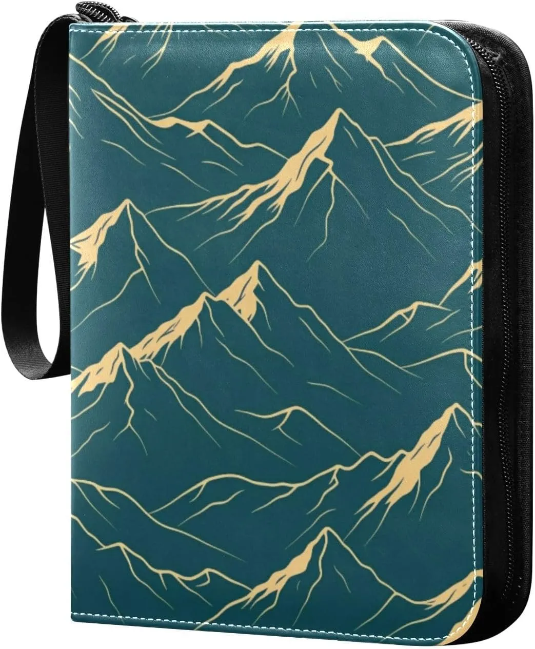 Mountains Card Binder 4 Pockets, 400 Pockets Trading Card Binder Removable Card Albums Card Holder for Games, Sports, Football, Baseball Cards