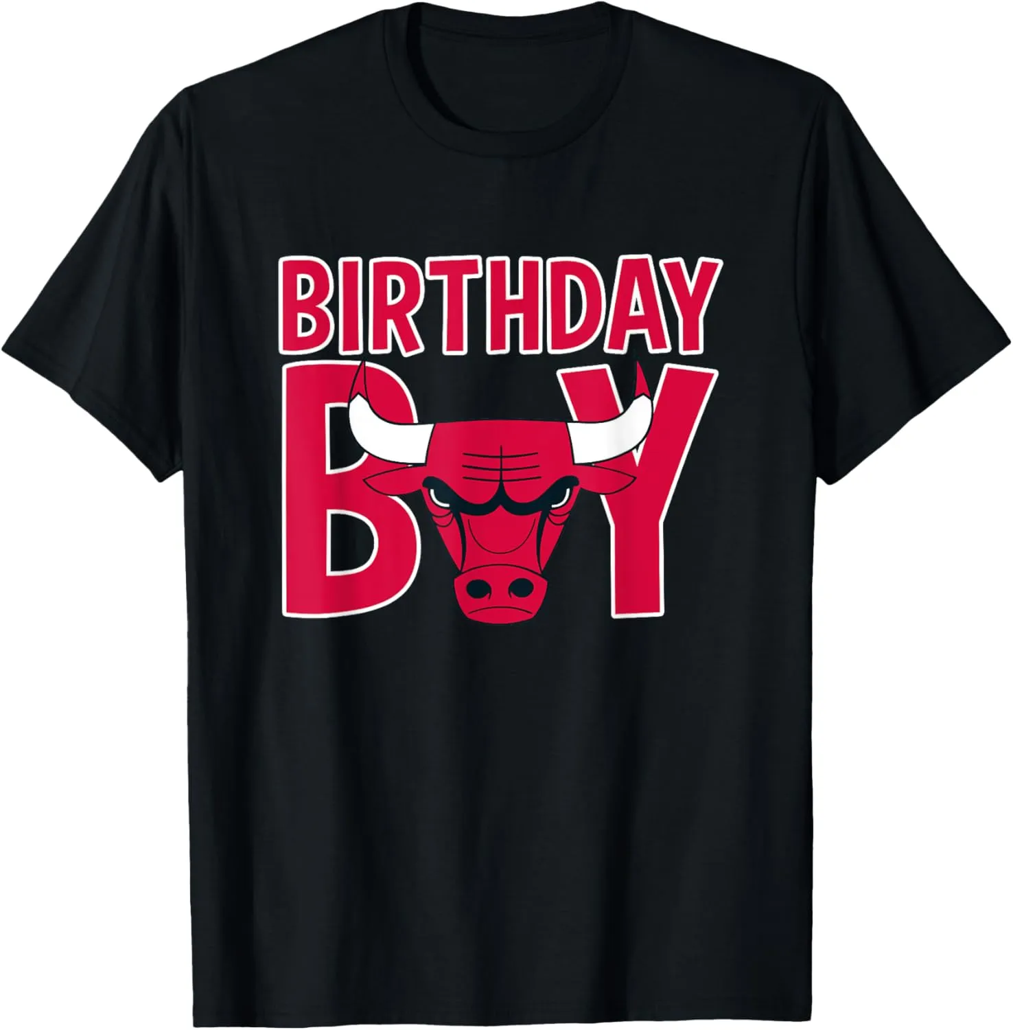 NBA Birthday Boy Chicago Bulls Retro Bold Logo T-Shirt
