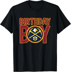 NBA Birthday Boy Denver Nuggets Retro Logo T-Shirt