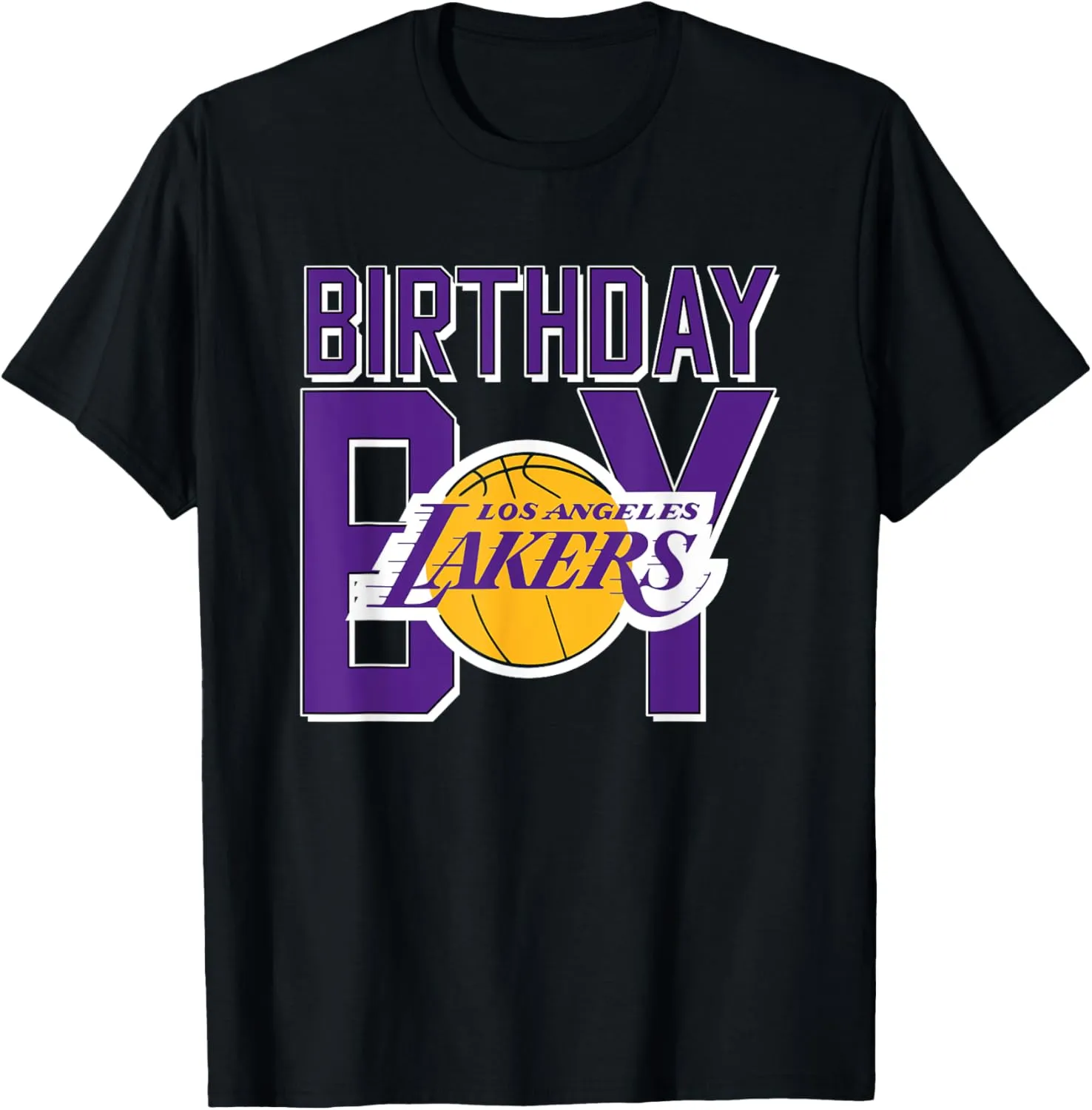 NBA Birthday Boy Los Angeles Lakers Retro Logo T-Shirt