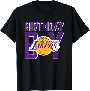 NBA Birthday Boy Los Angeles Lakers Retro Logo T-Shirt