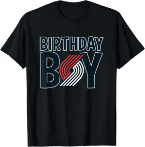 NBA Birthday Boy Portland Trail Blazers Retro Logo T-Shirt