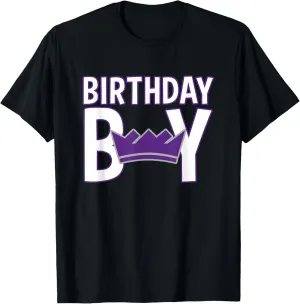 NBA Birthday Boy Sacramento Kings Retro Logo T-Shirt