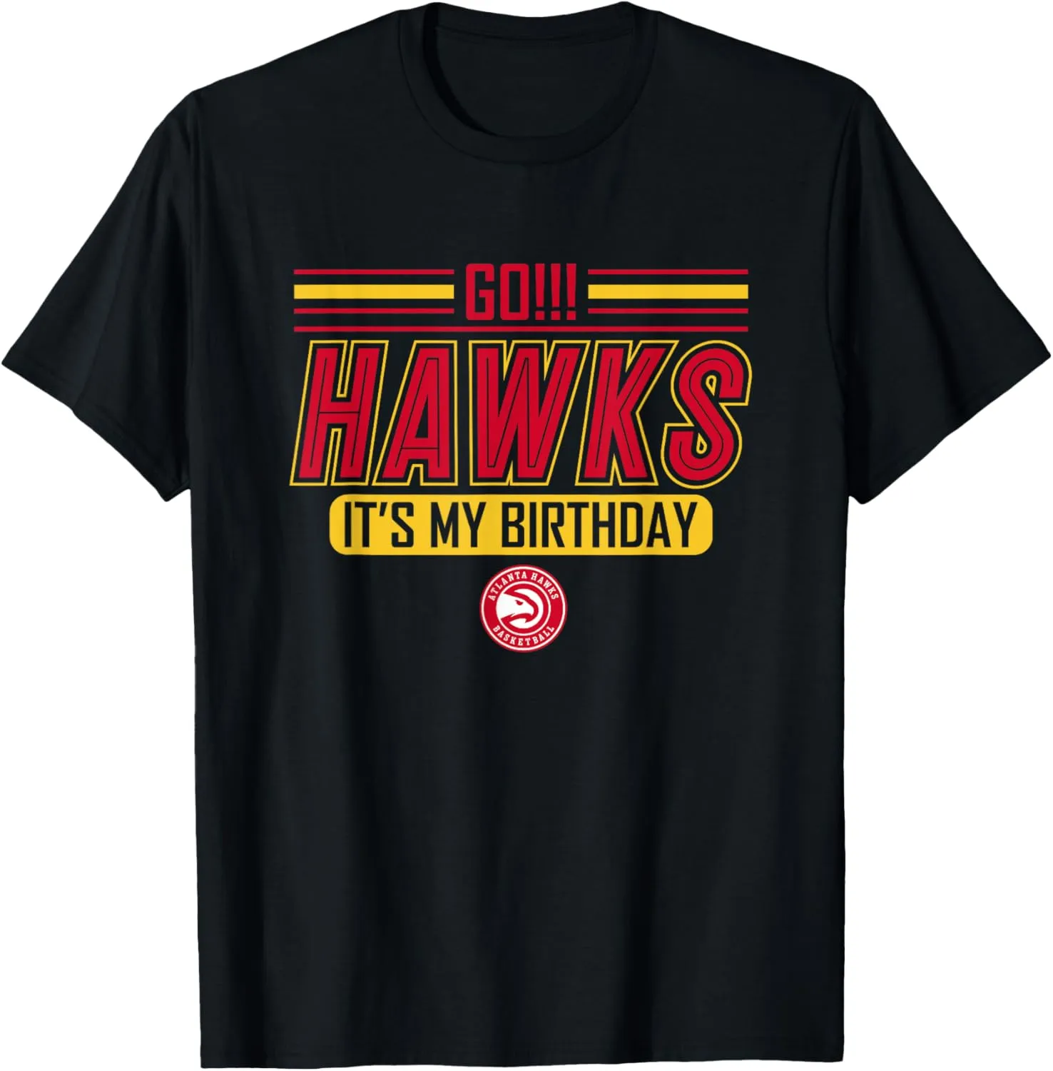 NBA Birthday Go Atlanta Hawks It's My Birthday T-Shirt