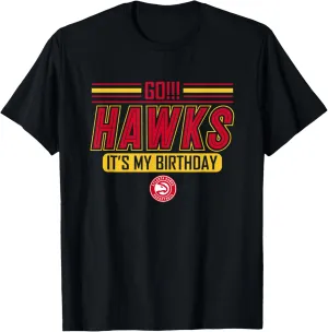 NBA Birthday Go Atlanta Hawks It's My Birthday T-Shirt