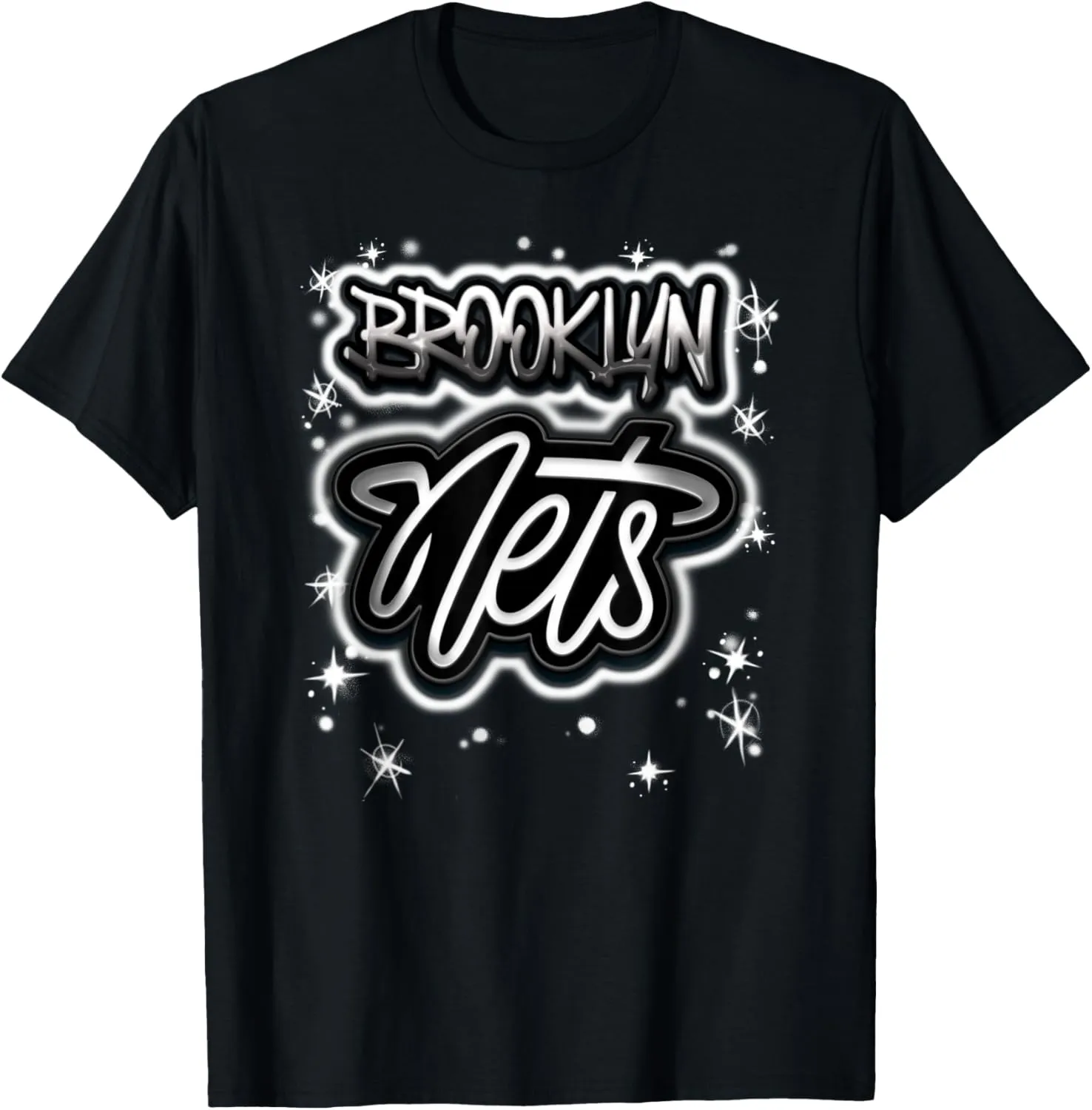 NBA Brooklyn Nets Airbrush Logo T-Shirt