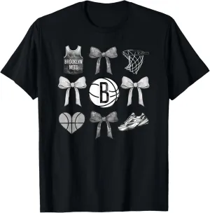 NBA Brooklyn Nets Bow Grid T-Shirt