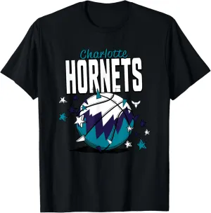 NBA Charlotte Hornets Basketball Doodle Stars T-Shirt