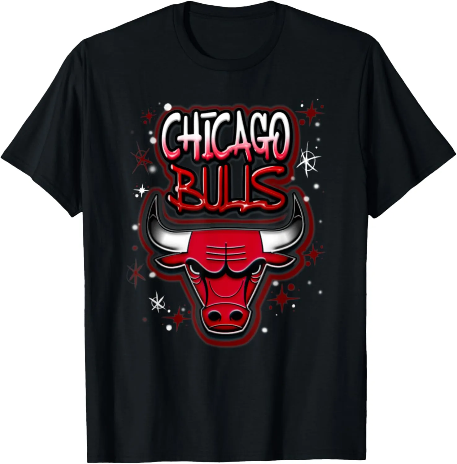 NBA Chicago Bulls Airbrush Logo T-Shirt