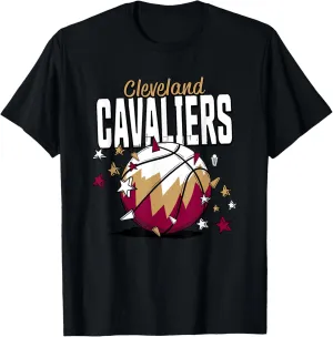 NBA Cleveland Cavaliers Basketball Doodle Stars T-Shirt