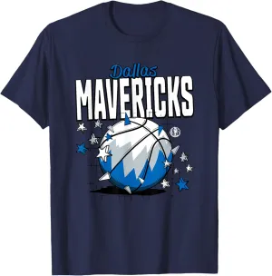 NBA Dallas Mavericks Basketball Doodle Stars T-Shirt