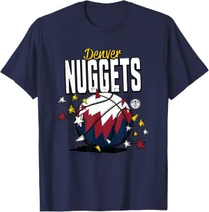 NBA Denver Nuggets Basketball Doodle Stars T-Shirt