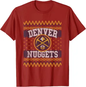 NBA Denver Nuggets Ugly Christmas Sweater Style T-Shirt