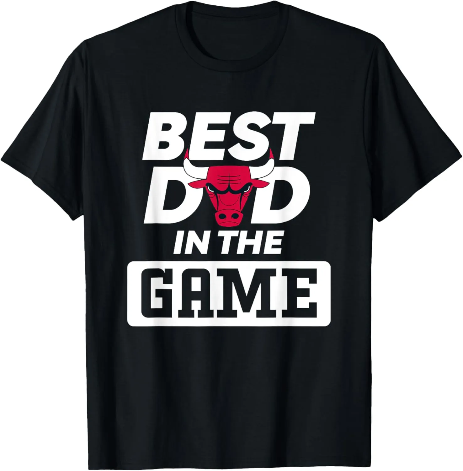 NBA Father's Day Best Dad In The Game Bulls Logo T-Shirt