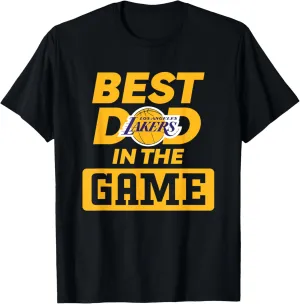 NBA Father's Day Best Dad In The Game Lakers Logo T-Shirt
