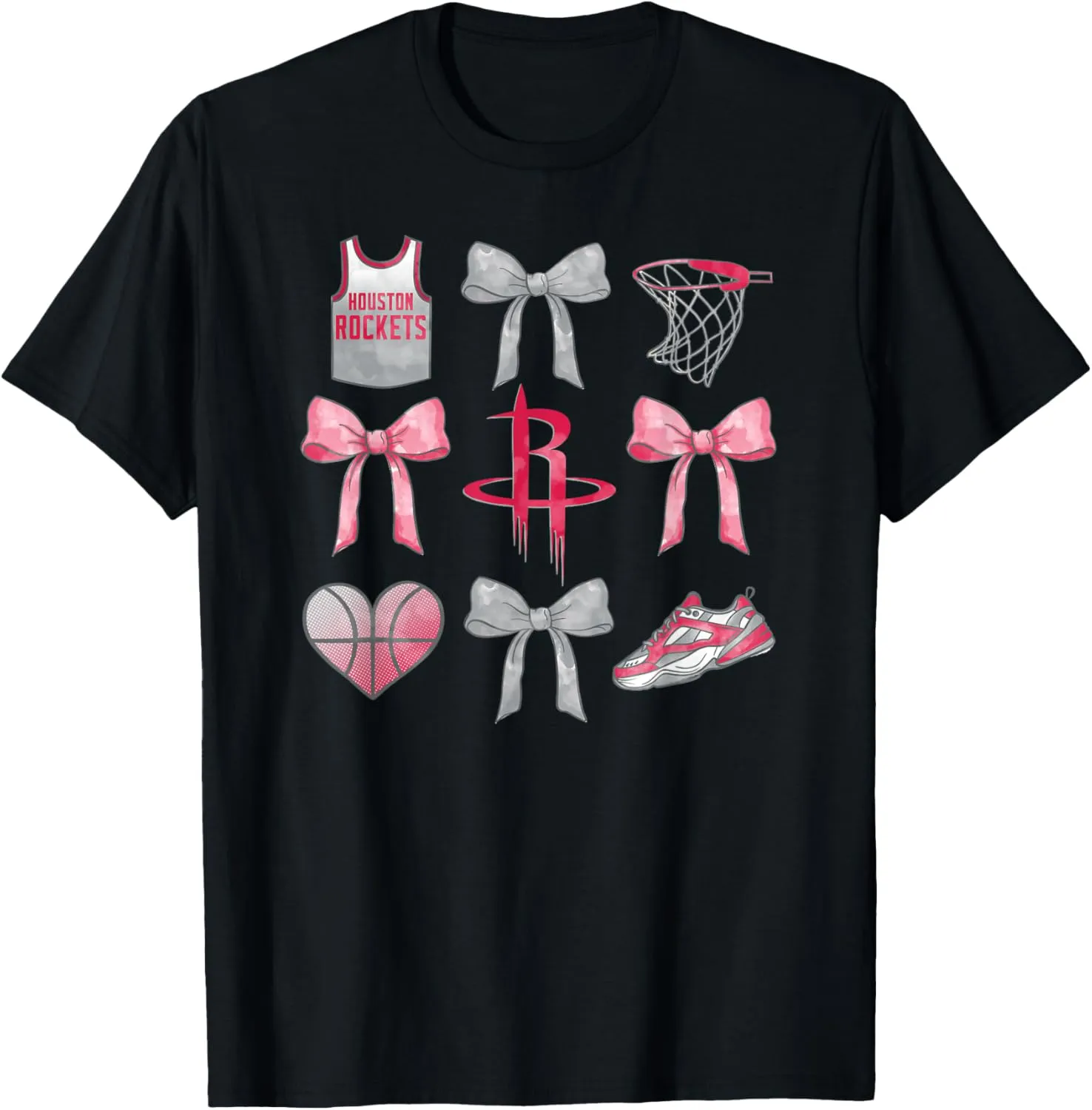NBA Houston Rockets Bow Grid T-Shirt