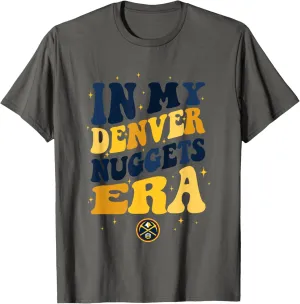 NBA In My Denver Nuggets Era Retro Wave Logo T-Shirt