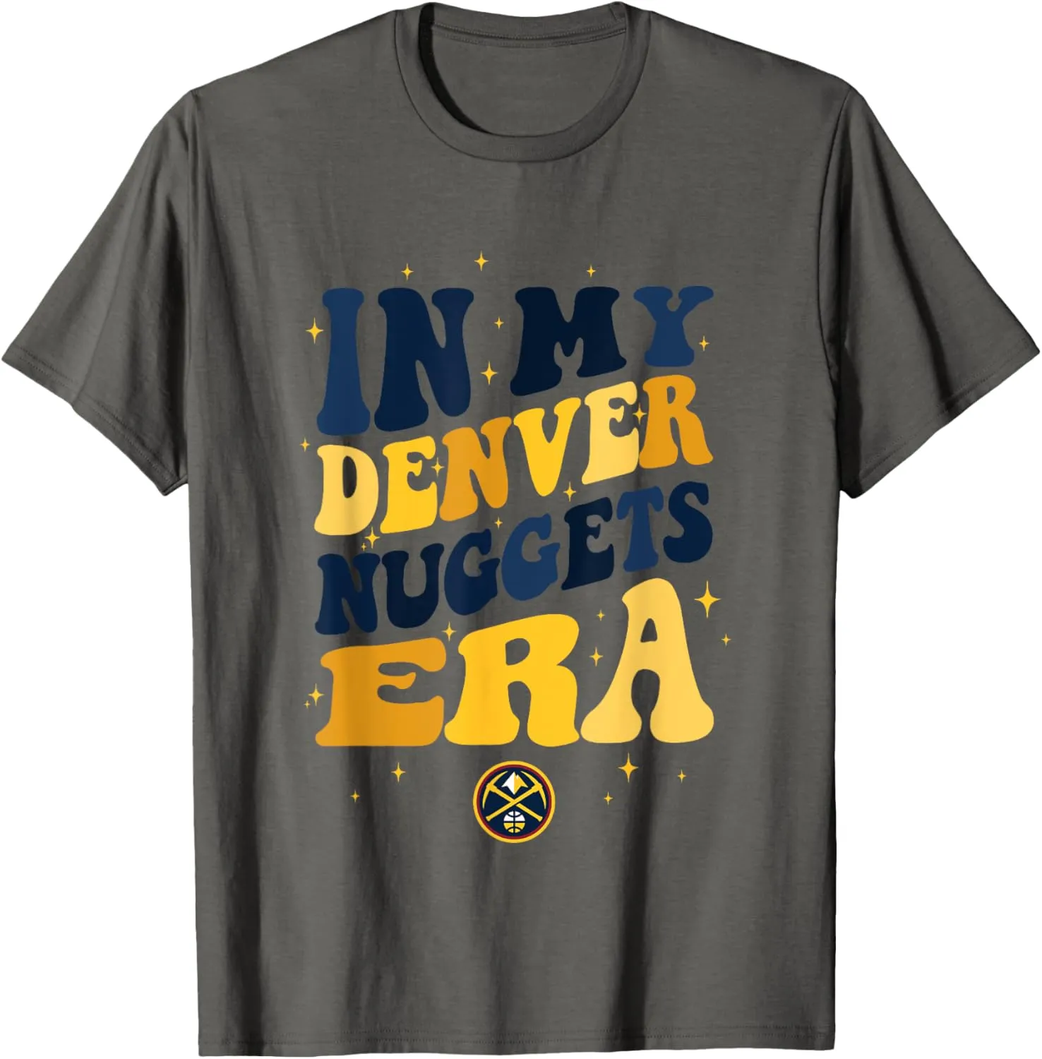 NBA In My Denver Nuggets Era Retro Wave Logo T-Shirt