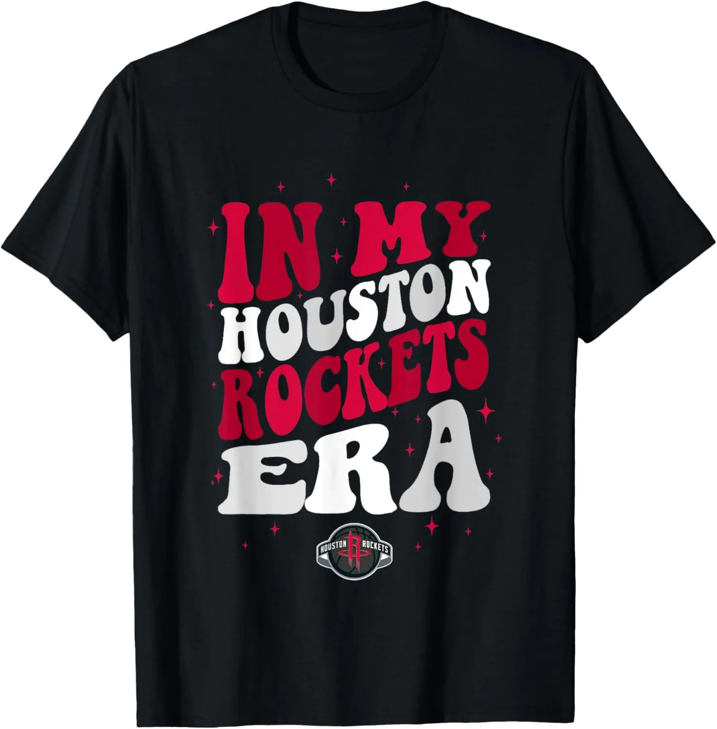 NBA In My Houston Rockets Era Retro Wave Logo T-Shirt