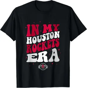NBA In My Houston Rockets Era Retro Wave Logo T-Shirt