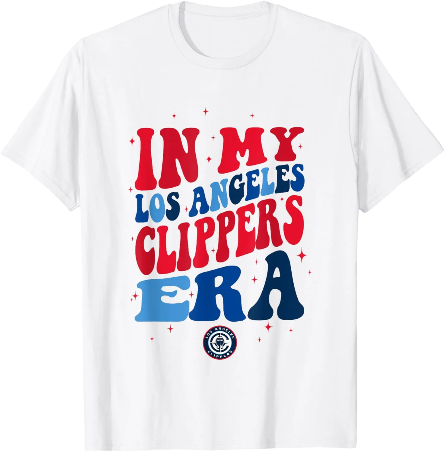 NBA In My Los Angeles Clippers Era Retro Wave Logo T-Shirt