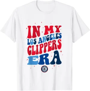 NBA In My Los Angeles Clippers Era Retro Wave Logo T-Shirt