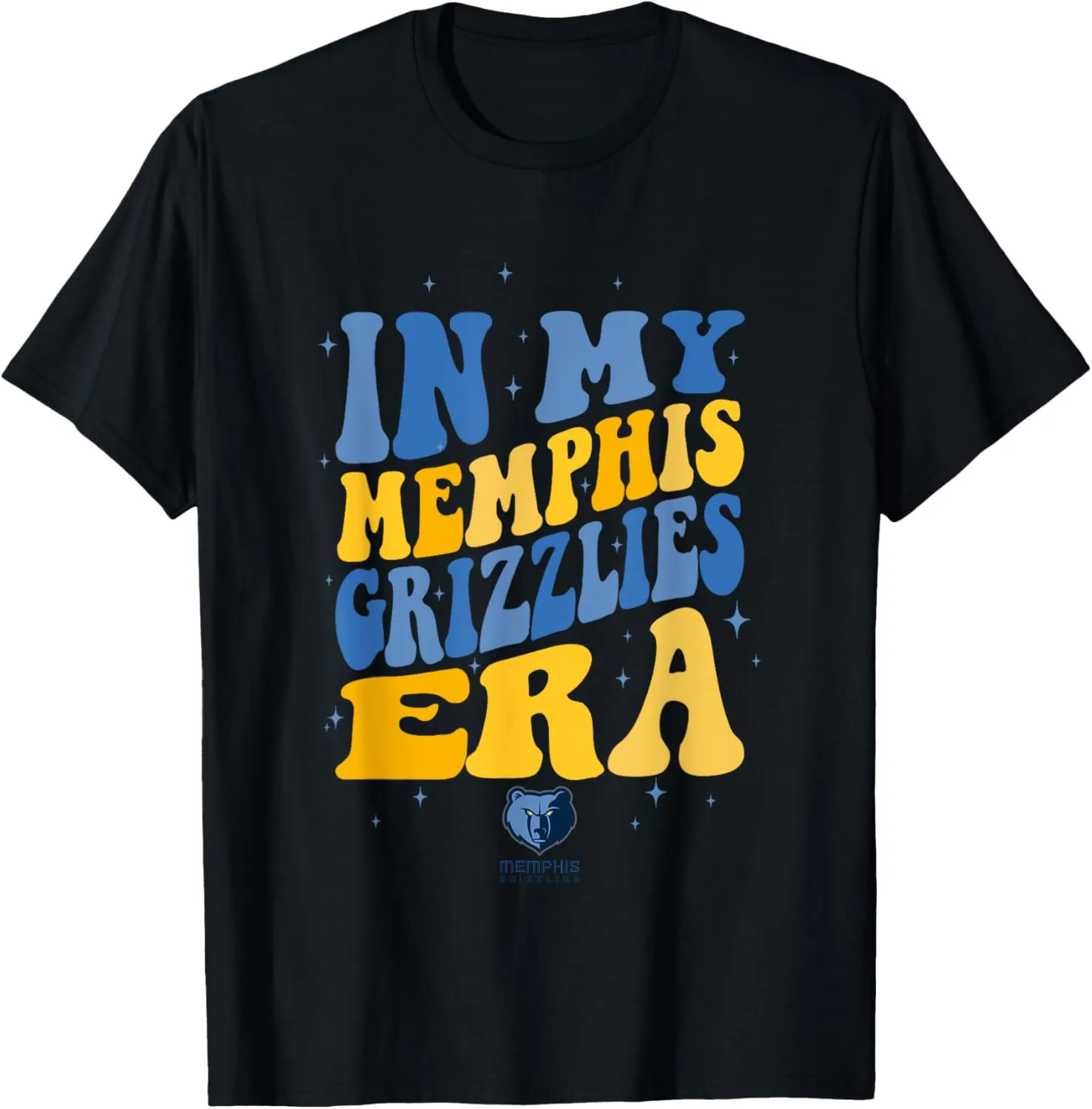 NBA In My Memphis Grizzlies Era Retro Wave Logo T-Shirt