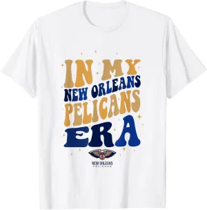 NBA In My New Orleans Pelican Era Retro Wave Logo T-Shirt