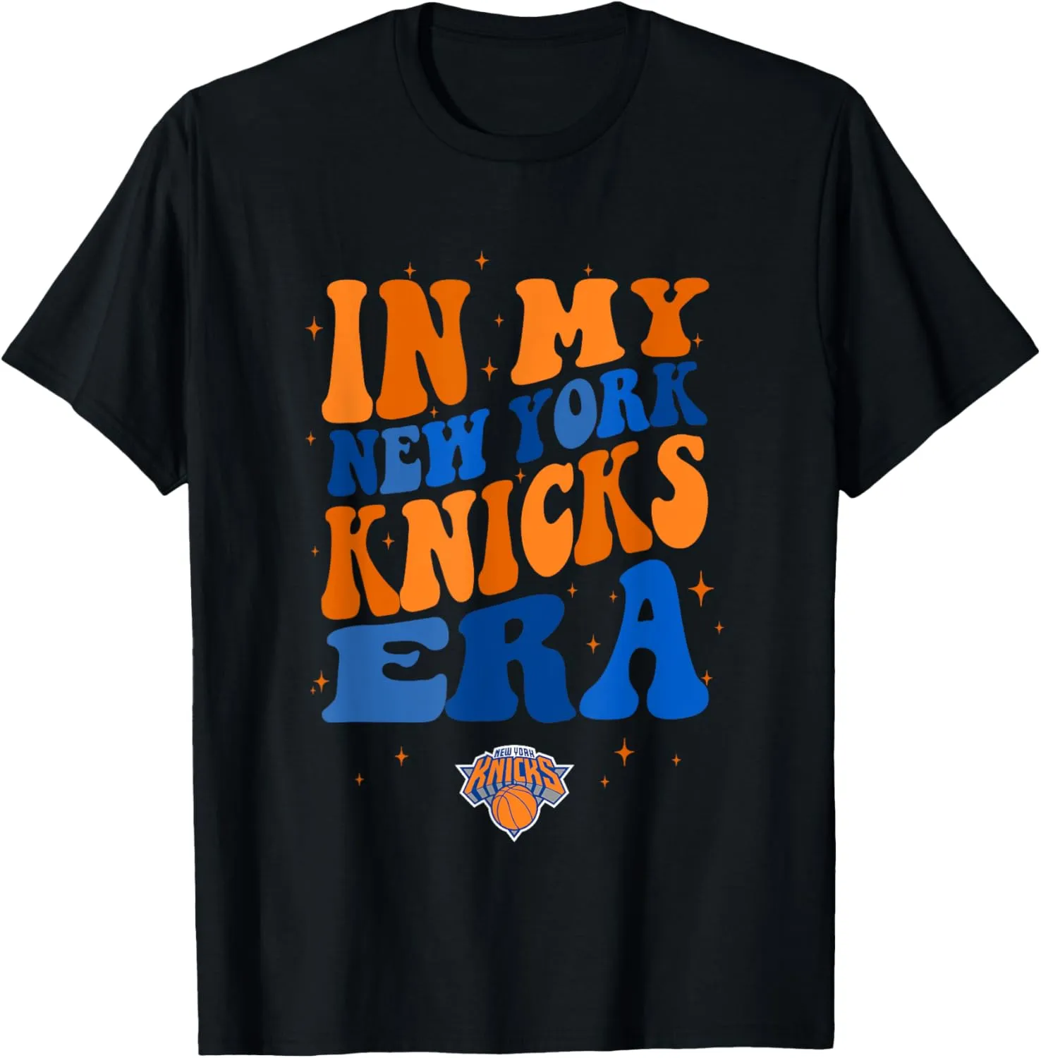 NBA In My New York Knicks Era Retro Wave Logo T-Shirt