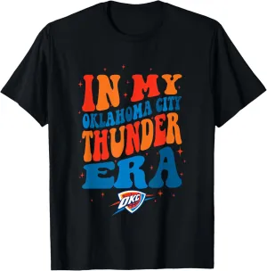 NBA In My OKC Thunder Era Retro Wave Logo T-Shirt