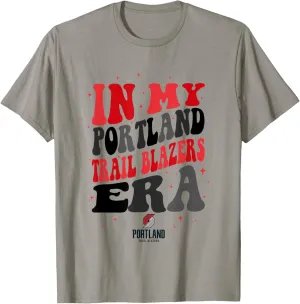 NBA In My Portland Trail Blazers Era Retro Wave Logo T-Shirt