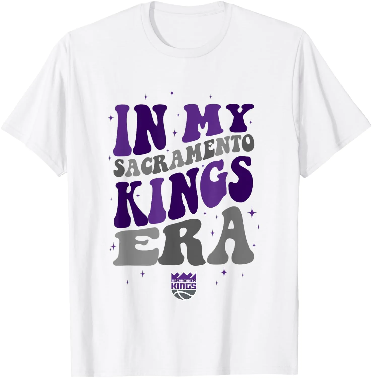 NBA In My Sacramento Kings Era Retro Wave Logo T-Shirt