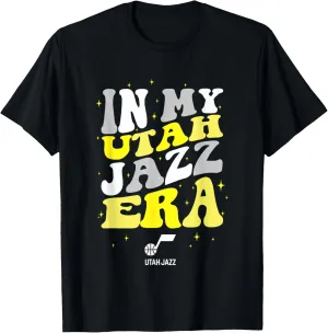 NBA In My Utah Jazz Era Retro Wave Logo T-Shirt