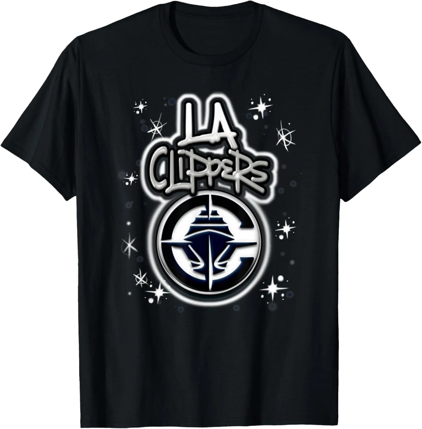 NBA Los Angeles Clippers Airbrush Logo T-Shirt