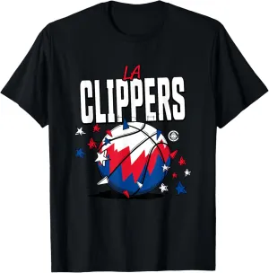 NBA Los Angeles Clippers Doodle Basketball Stars T-Shirt