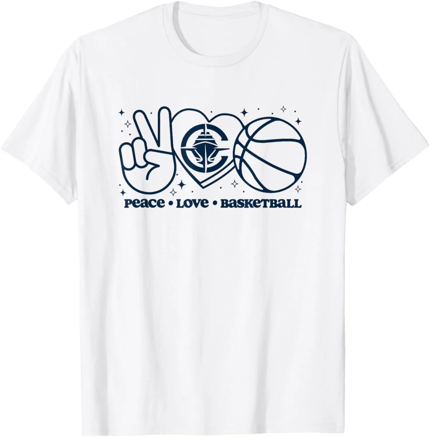 NBA Los Angeles Clippers Peace Love Basketball T-Shirt