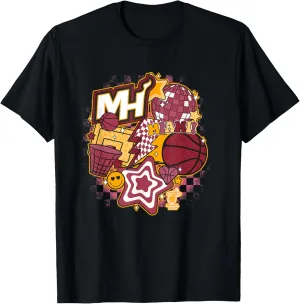 NBA Miami Heat Psychedelic Basketball Collage T-Shirt