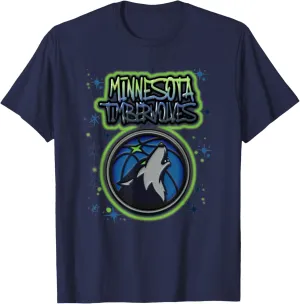 NBA Minnesota Timberwolves Airbrush Logo T-Shirt